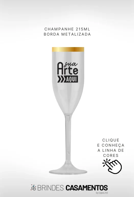 Ta&ccedil;a Champanhe com Borda